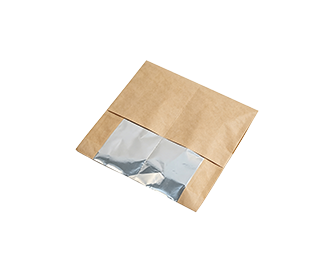Aluminum foil inside V Pinch bottom bag